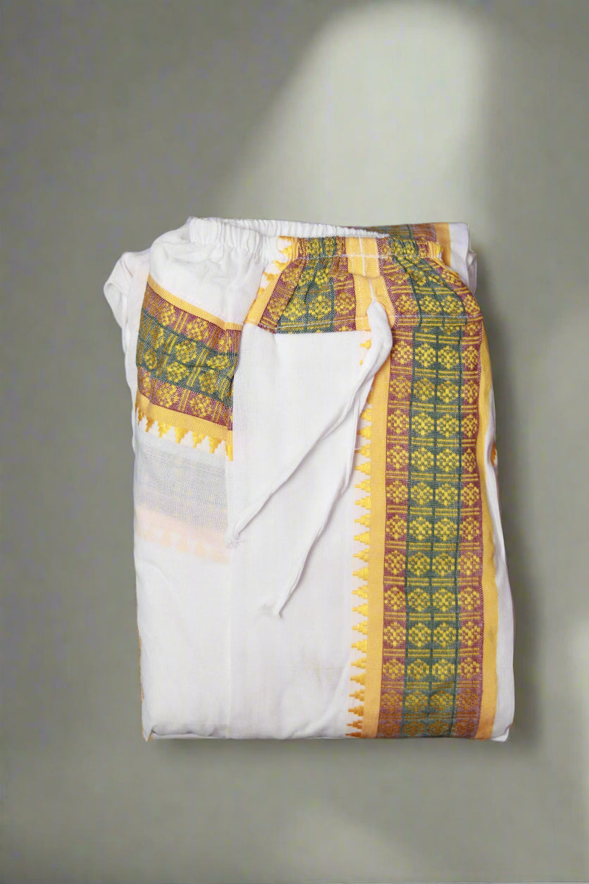 Ganga Jamuna Stripe Cotton Dhoti Ratnadeep Dhoti