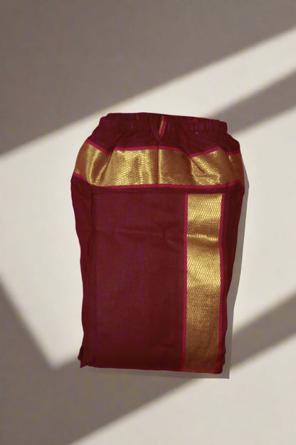 Gold Jari Border Readymade Dhoti Ratnadeep Dhoti