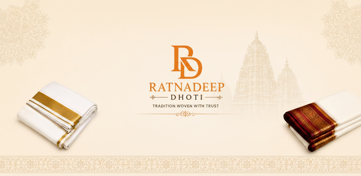 Ratnadeep dhoti footer banner design image