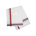 saptgiri handwoven border white cotton dhoti