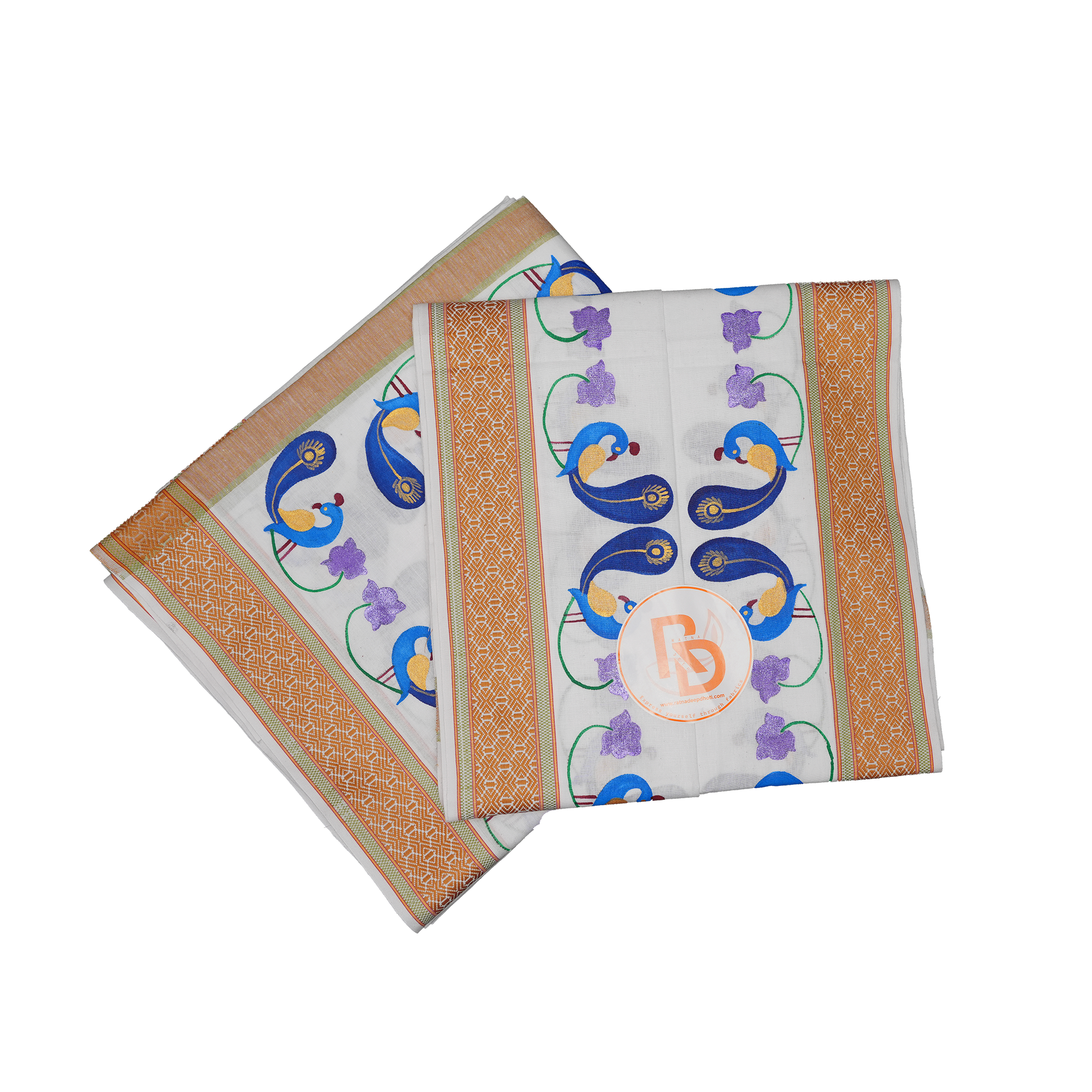 Pure cotton dhoti with uparana