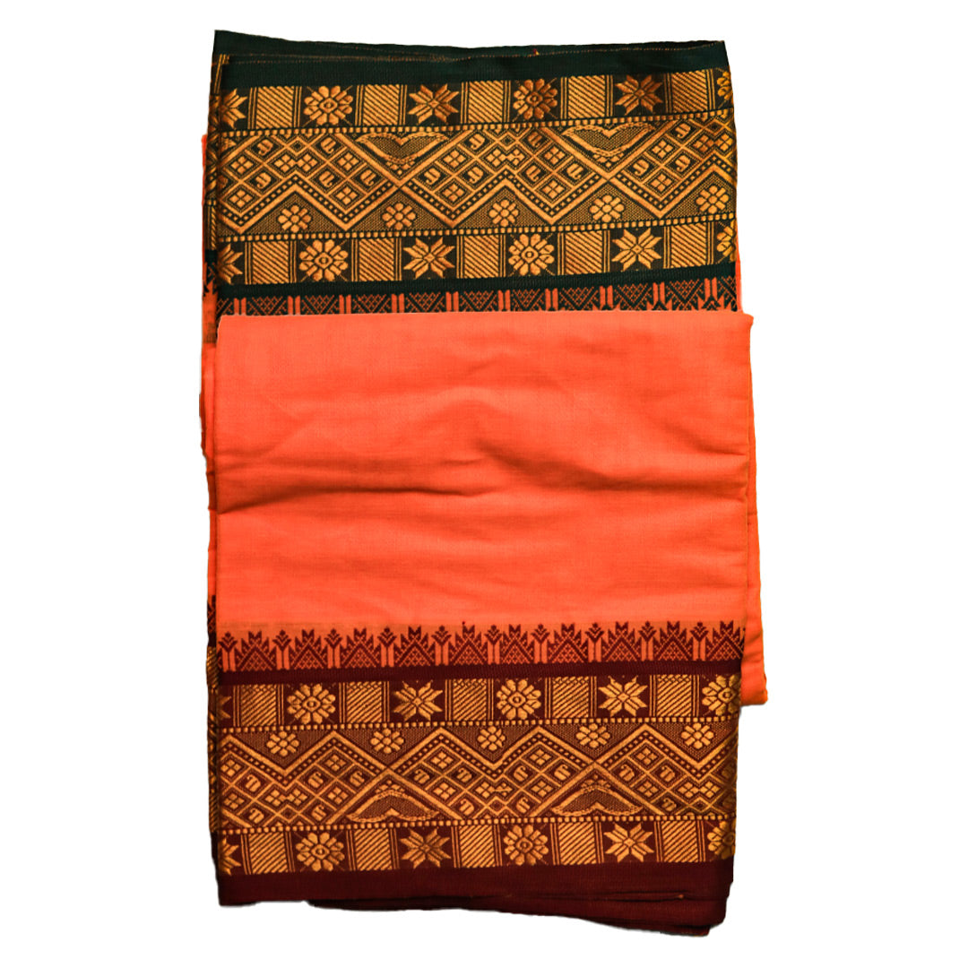 Unique Cotton Dhoti With Multicolor Design (10*6) Ratnadeep Dhoti